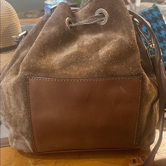 Brown Suede Bucket Bag grenwhich bucket bag - Picture 4 of 5